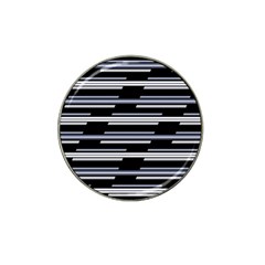 Skewed Stripes Pattern Design Hat Clip Ball Marker by dflcprints