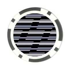 Skewed Stripes Pattern Design Poker Chip Card Guard by dflcprints