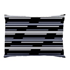 Skewed Stripes Pattern Design Pillow Case by dflcprints