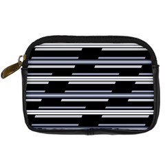 Skewed Stripes Pattern Design Digital Camera Cases by dflcprints