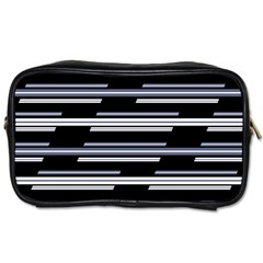 Skewed Stripes Pattern Design Toiletries Bags by dflcprints