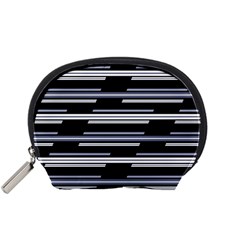 Skewed Stripes Pattern Design Accessory Pouches (small) 