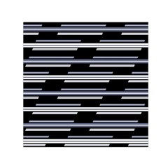 Skewed Stripes Pattern Design Small Satin Scarf (square) by dflcprints