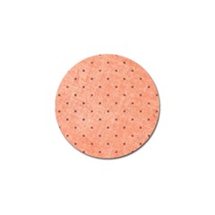 Dot Peach Golf Ball Marker (4 Pack) by snowwhitegirl