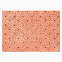 Dot Peach Large Glasses Cloth (2-side) by snowwhitegirl