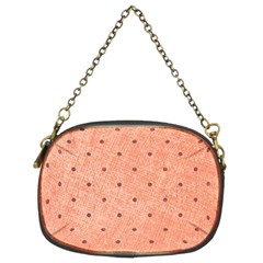 Dot Peach Chain Purses (two Sides)  by snowwhitegirl