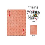 Dot Peach Playing Cards 54 (Mini)  Front - Diamond3