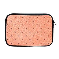 Dot Peach Apple Macbook Pro 17  Zipper Case by snowwhitegirl