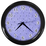 Dot Blue Wall Clocks (Black) Front