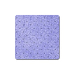 Dot Blue Square Magnet by snowwhitegirl