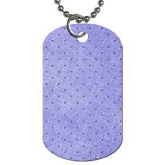 Dot Blue Dog Tag (one Side) by snowwhitegirl