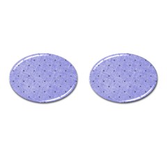 Dot Blue Cufflinks (oval)