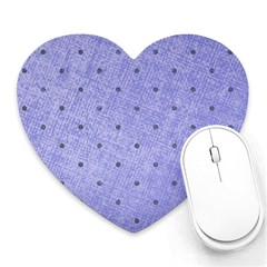 Dot Blue Heart Mousepads by snowwhitegirl