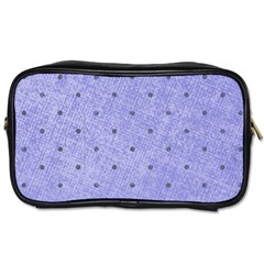 Dot Blue Toiletries Bags 2-side by snowwhitegirl