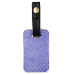 Dot Blue Luggage Tags (one Side)  by snowwhitegirl