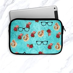 Vintage Glasses Blue Apple Ipad Mini Zipper Cases by snowwhitegirl