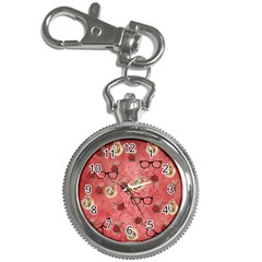 Vintage Glasses Rose Key Chain Watches