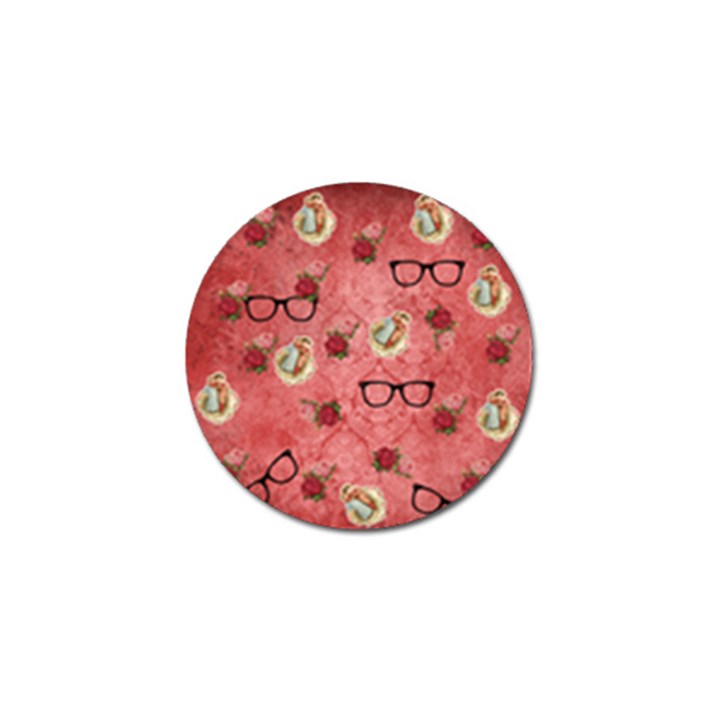 Vintage Glasses Rose Golf Ball Marker