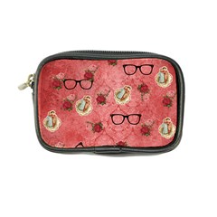 Vintage Glasses Rose Coin Purse