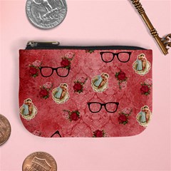 Vintage Glasses Rose Mini Coin Purses by snowwhitegirl