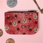 Vintage Glasses Rose Mini Coin Purses Back