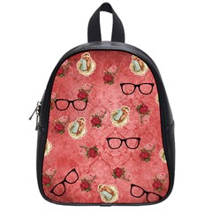 Vintage Glasses Rose School Bag (Small)