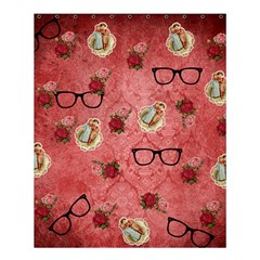 Vintage Glasses Rose Shower Curtain 60  X 72  (medium) 