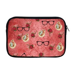 Vintage Glasses Rose Apple MacBook Pro 17  Zipper Case