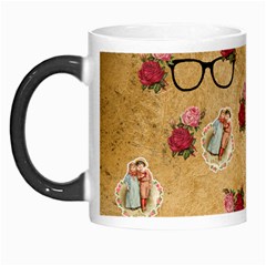 Vintage Glasses Beige Morph Mugs by snowwhitegirl