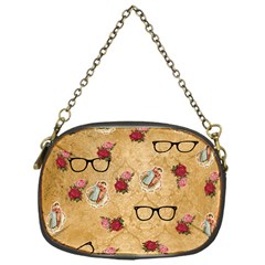 Vintage Glasses Beige Chain Purses (one Side)  by snowwhitegirl