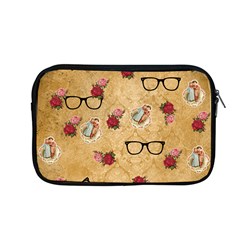 Vintage Glasses Beige Apple Macbook Pro 13  Zipper Case by snowwhitegirl