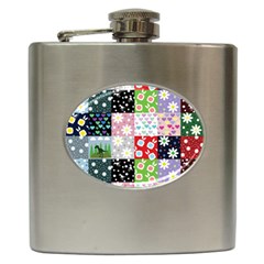 Dino Quilt Hip Flask (6 Oz)