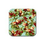 Fruit Blossom Rubber Coaster (Square)  Front