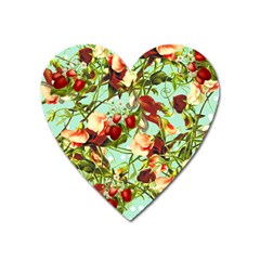 Fruit Blossom Heart Magnet by snowwhitegirl