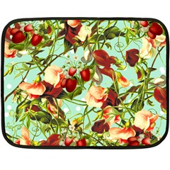 Fruit Blossom Double Sided Fleece Blanket (mini)  by snowwhitegirl