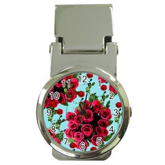 Roses Blue Money Clip Watches by snowwhitegirl