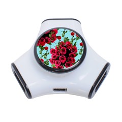 Roses Blue 3-port Usb Hub by snowwhitegirl