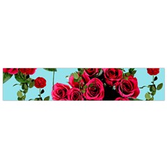 Roses Blue Small Flano Scarf by snowwhitegirl