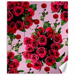 Roses Pink Canvas 8  X 10  by snowwhitegirl