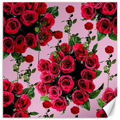 Roses Pink Canvas 16  X 16   by snowwhitegirl