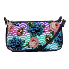 Floral Waves Shoulder Clutch Bags