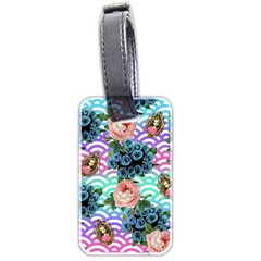 Floral Waves Luggage Tags (two Sides) by snowwhitegirl