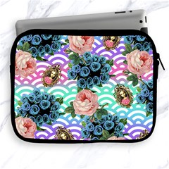 Floral Waves Apple Ipad 2/3/4 Zipper Cases by snowwhitegirl