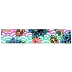 Floral Waves Small Flano Scarf by snowwhitegirl