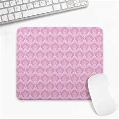 Damask Pink Large Mousepads by snowwhitegirl