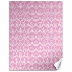 Damask Pink Canvas 18  X 24   by snowwhitegirl