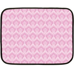 Damask Pink Double Sided Fleece Blanket (mini)  by snowwhitegirl