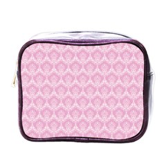 Damask Pink Mini Toiletries Bags by snowwhitegirl