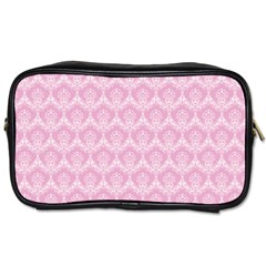 Damask Pink Toiletries Bags by snowwhitegirl