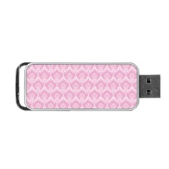 Damask Pink Portable Usb Flash (one Side) by snowwhitegirl